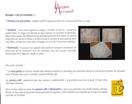 2009 - stage boutis modifiée